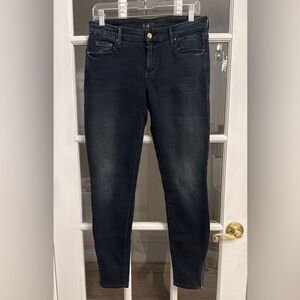 MOTHER Women's The Looker Ankle Zip Jeans in Grand Sophie Size 29